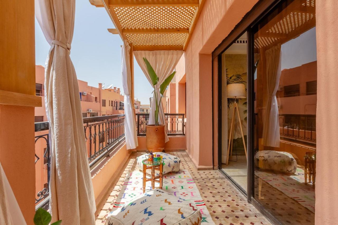 Le Palmier - Appartement Authentique A Gueliz มาร์ราเกช ภายนอก รูปภาพ