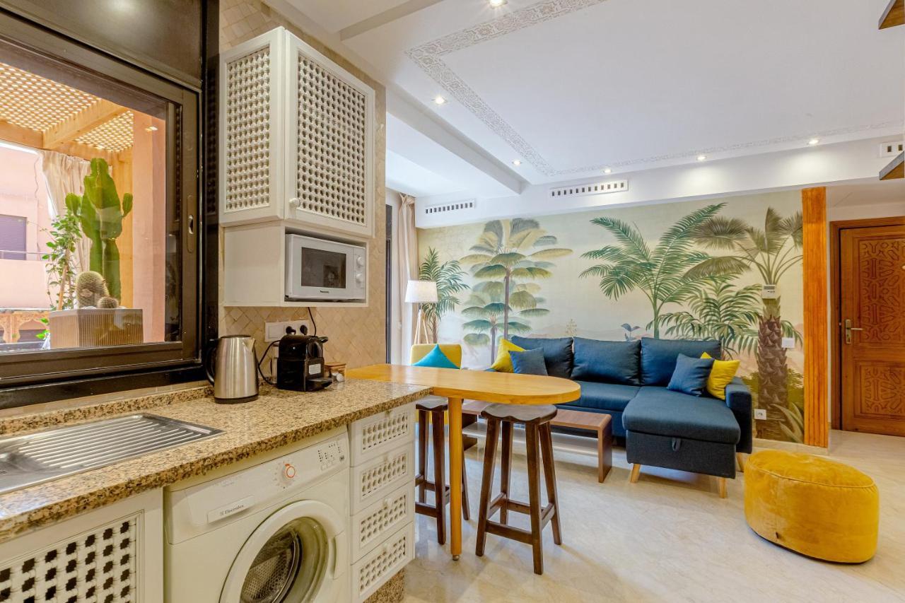 Le Palmier - Appartement Authentique A Gueliz มาร์ราเกช ภายนอก รูปภาพ