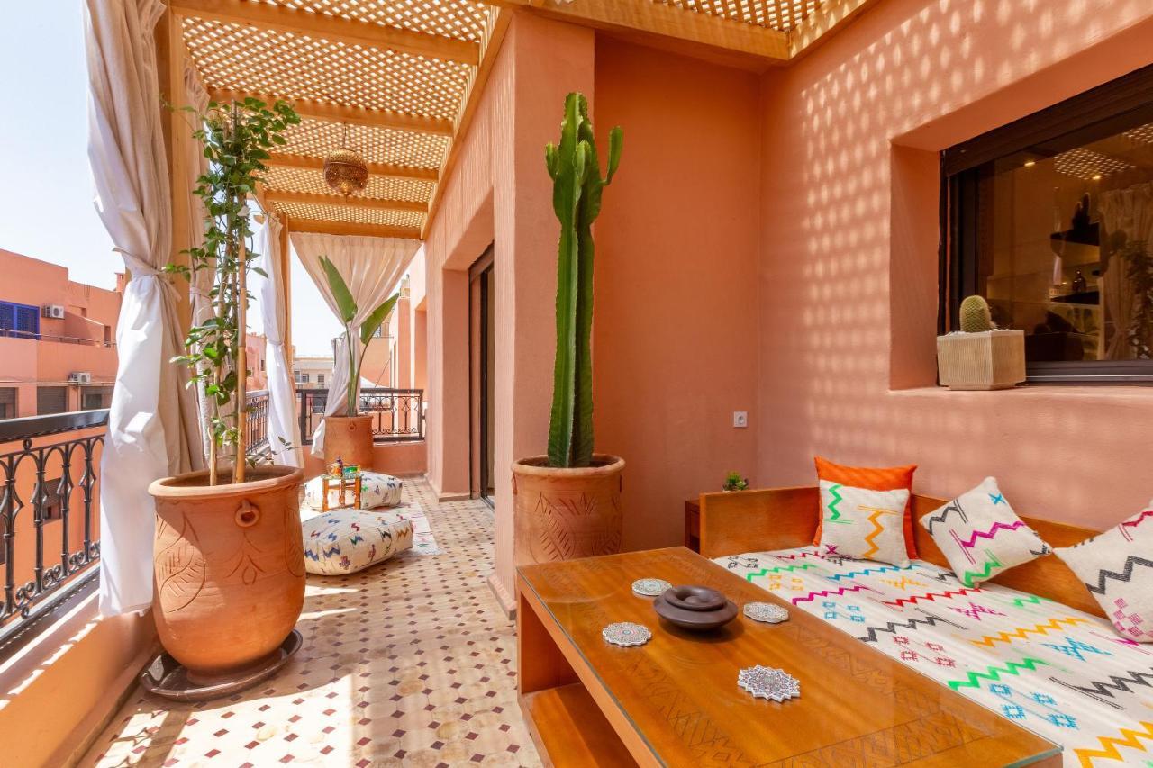 Le Palmier - Appartement Authentique A Gueliz มาร์ราเกช ภายนอก รูปภาพ